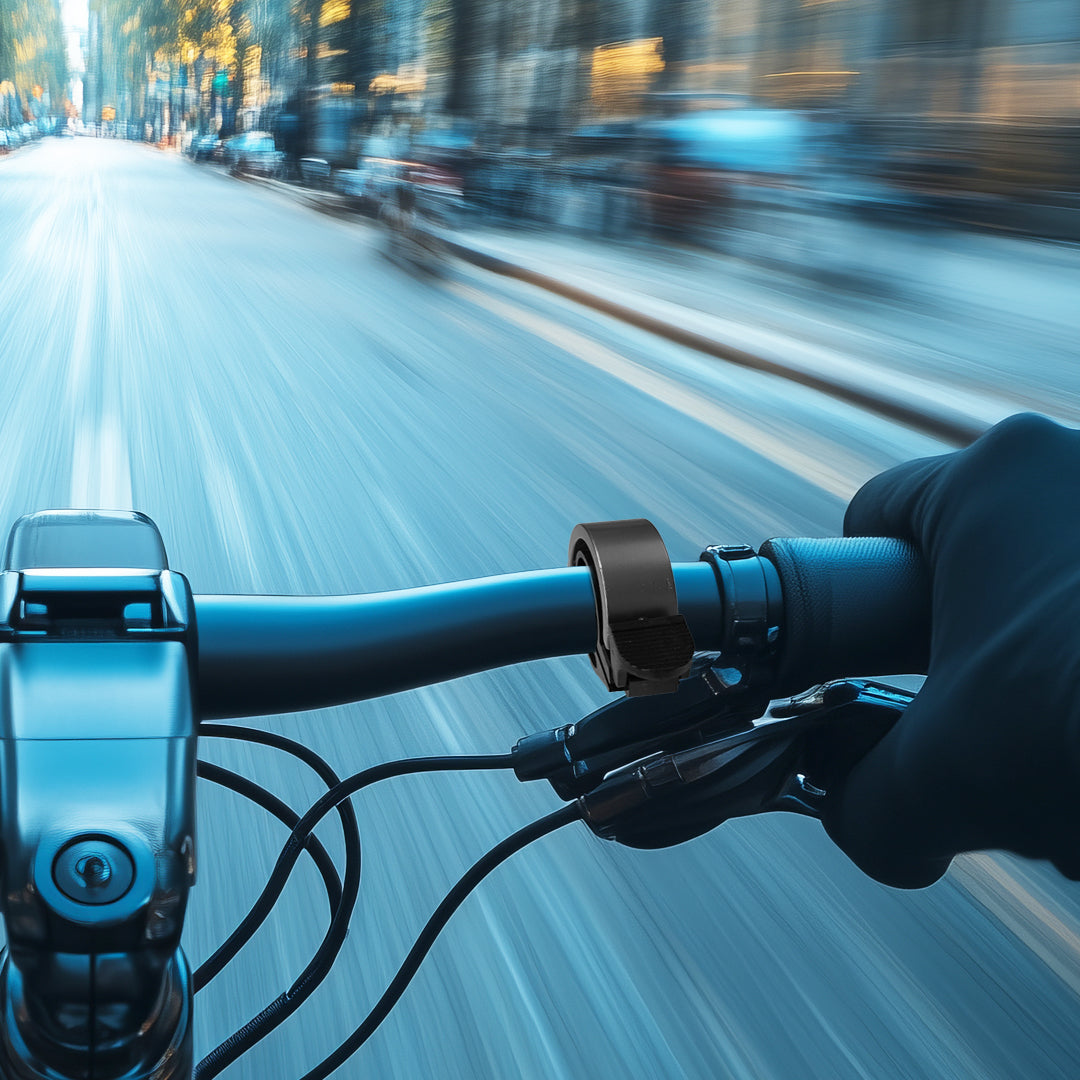 Fahrradklingel Glocke Aluminium black