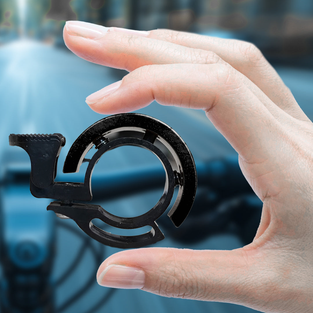 Fahrradklingel Glocke Aluminium black