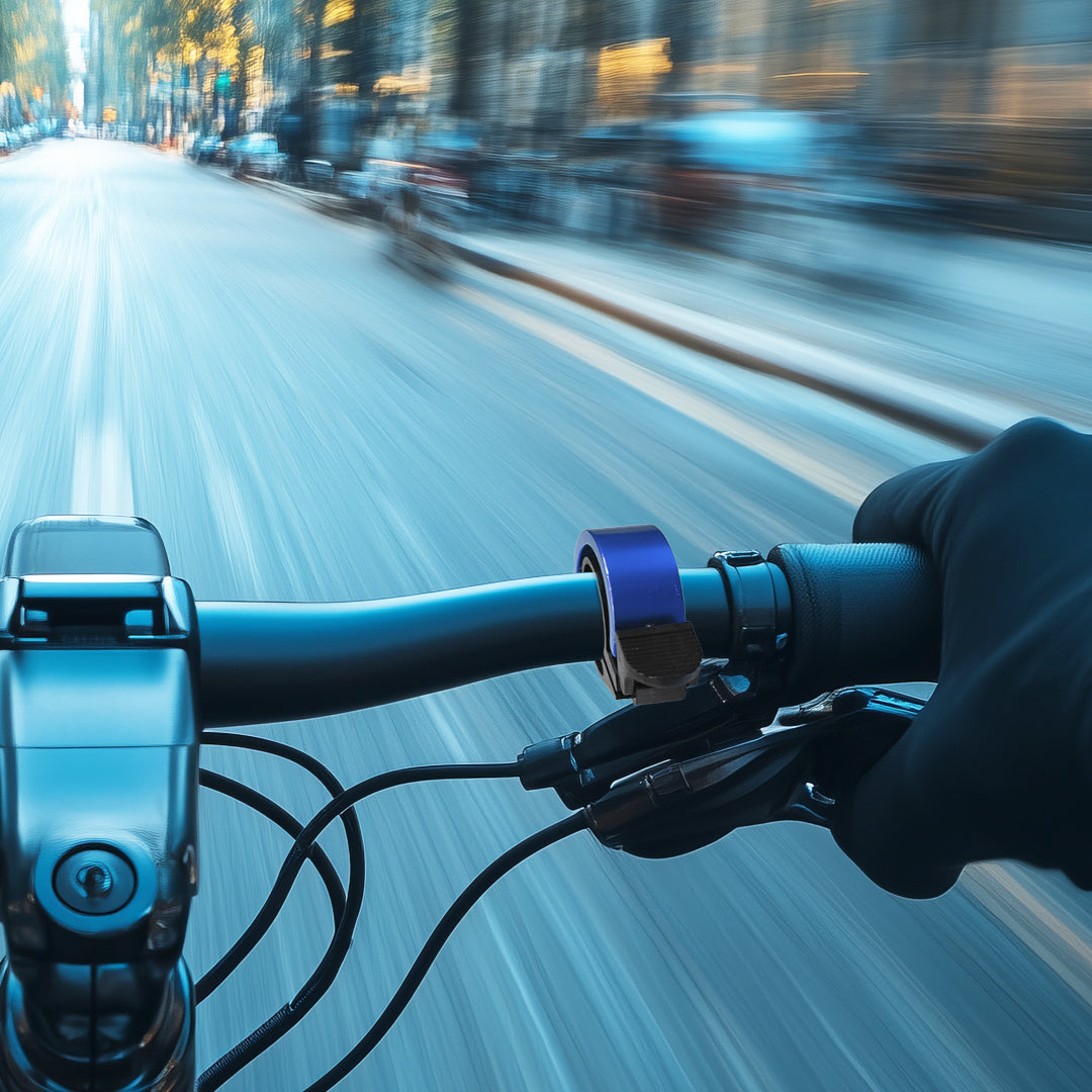 Fahrradklingel Glocke Aluminium blue