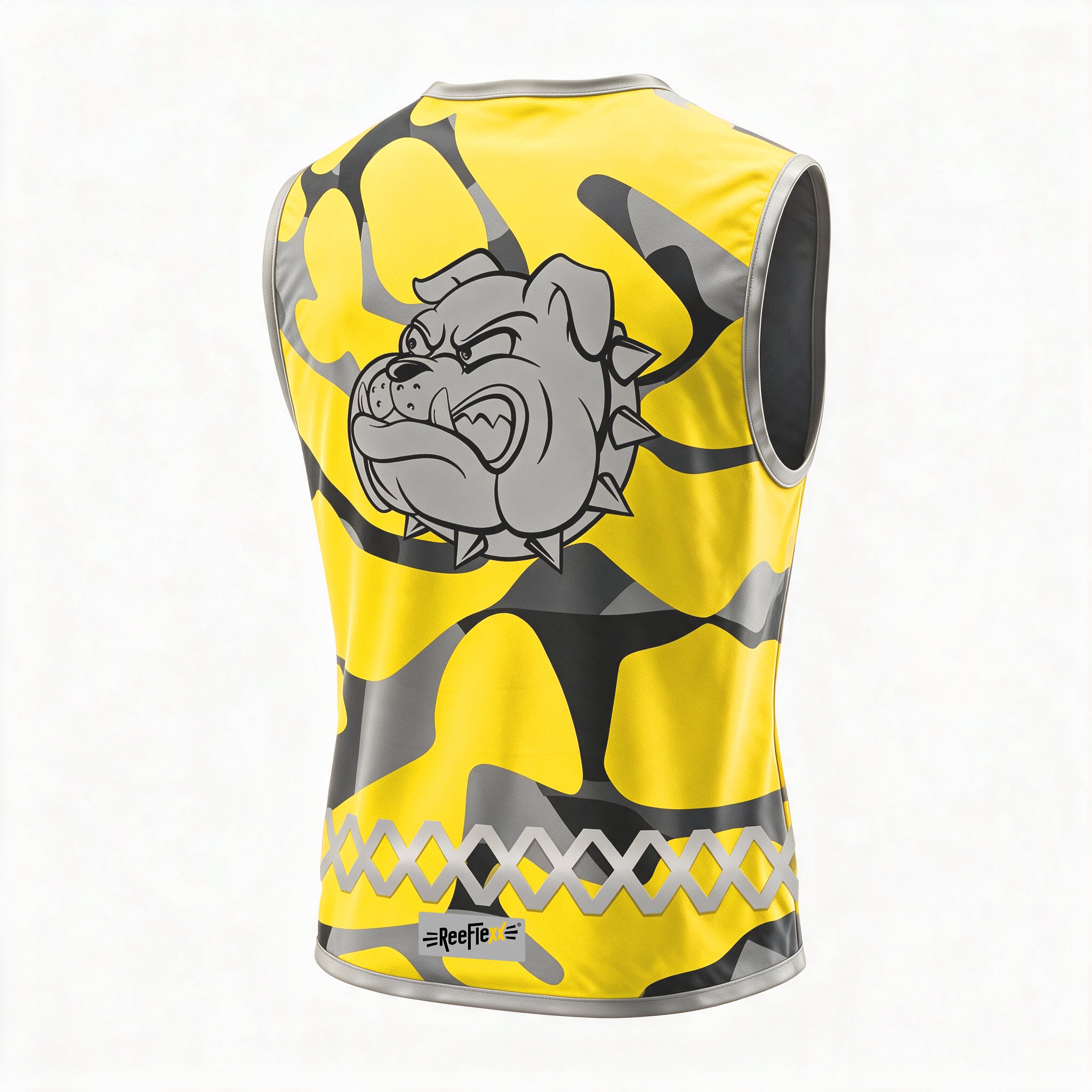 Yellow Camo Bulldog - Kids' reflective vest