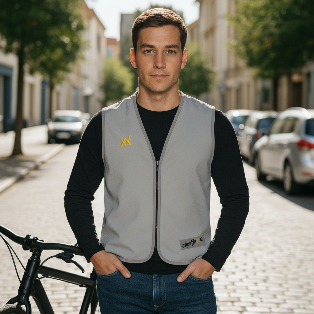 Silver Glow Men - Herrenwarnweste