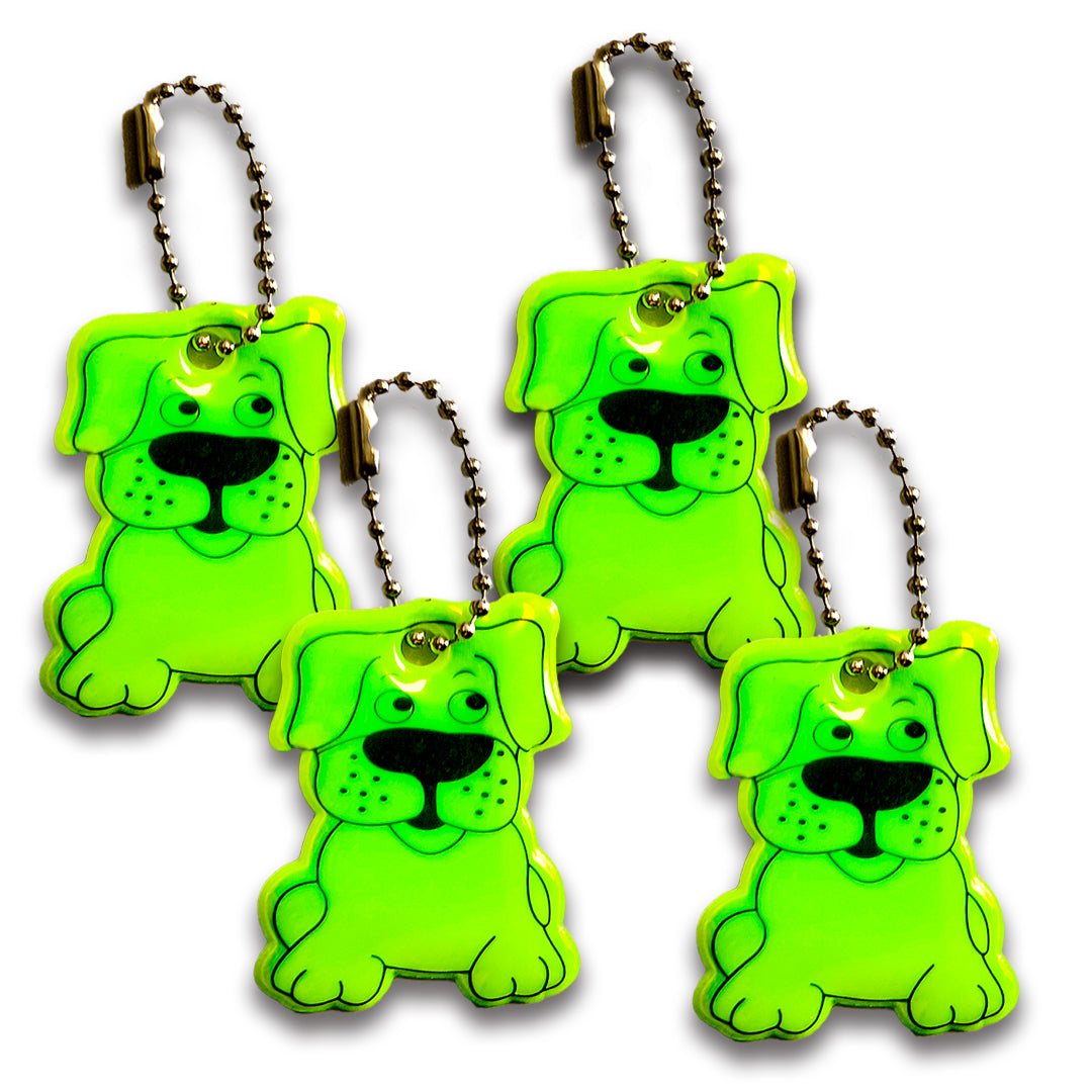 Reflektoranhänger "Hund" - 4 Stück