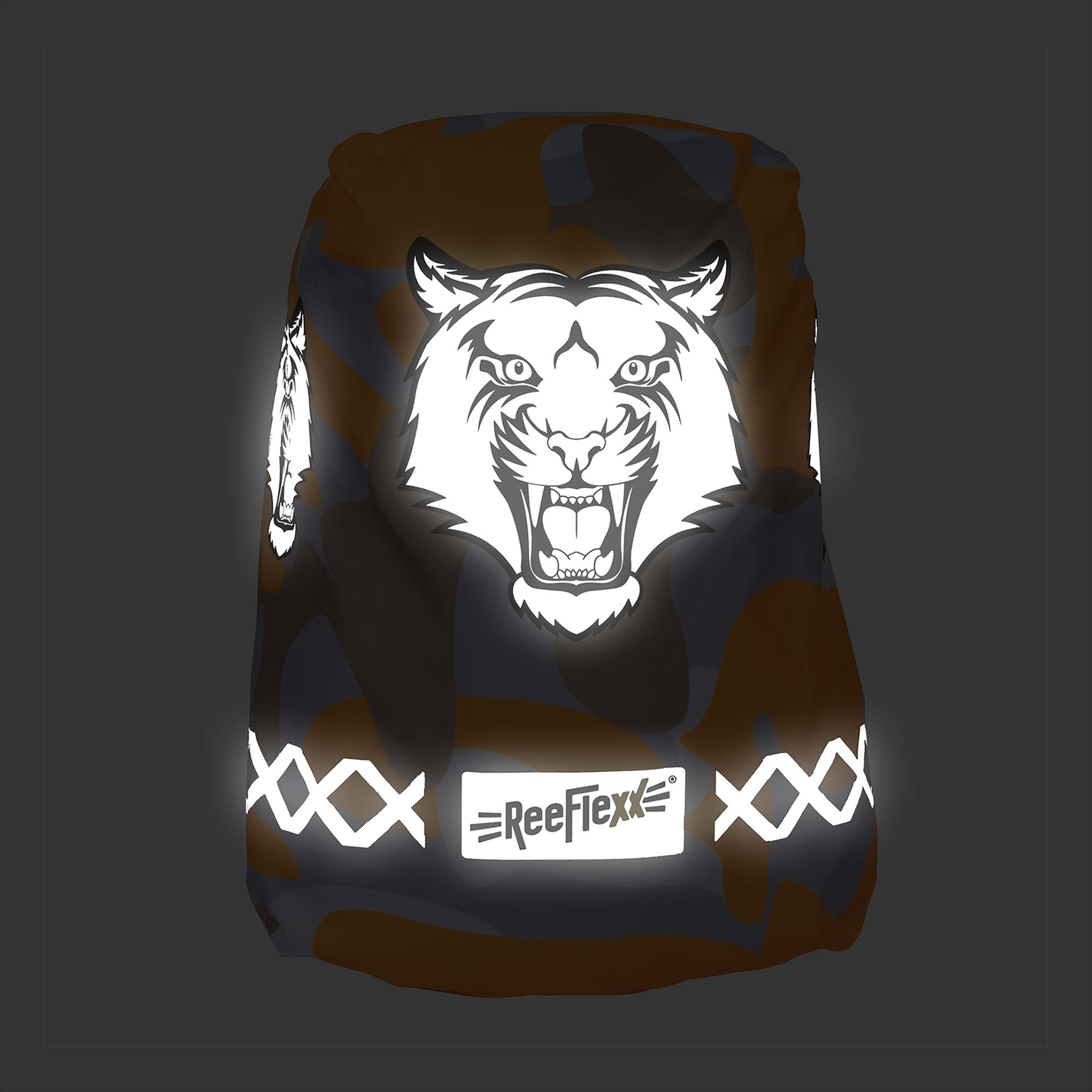 Orange Camou Tiger - Cover - Größe M