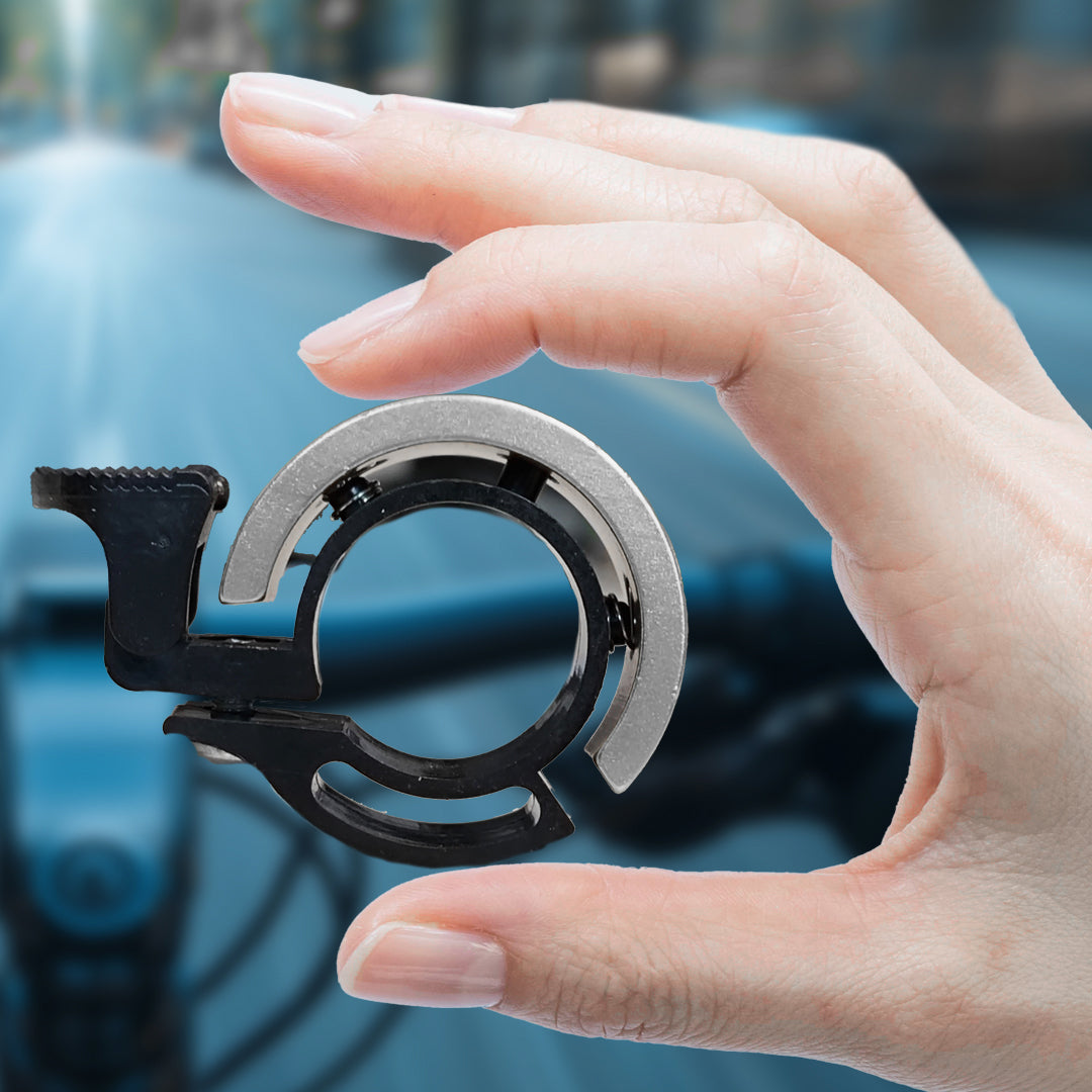 Fahrradklingel Glocke Aluminium silver