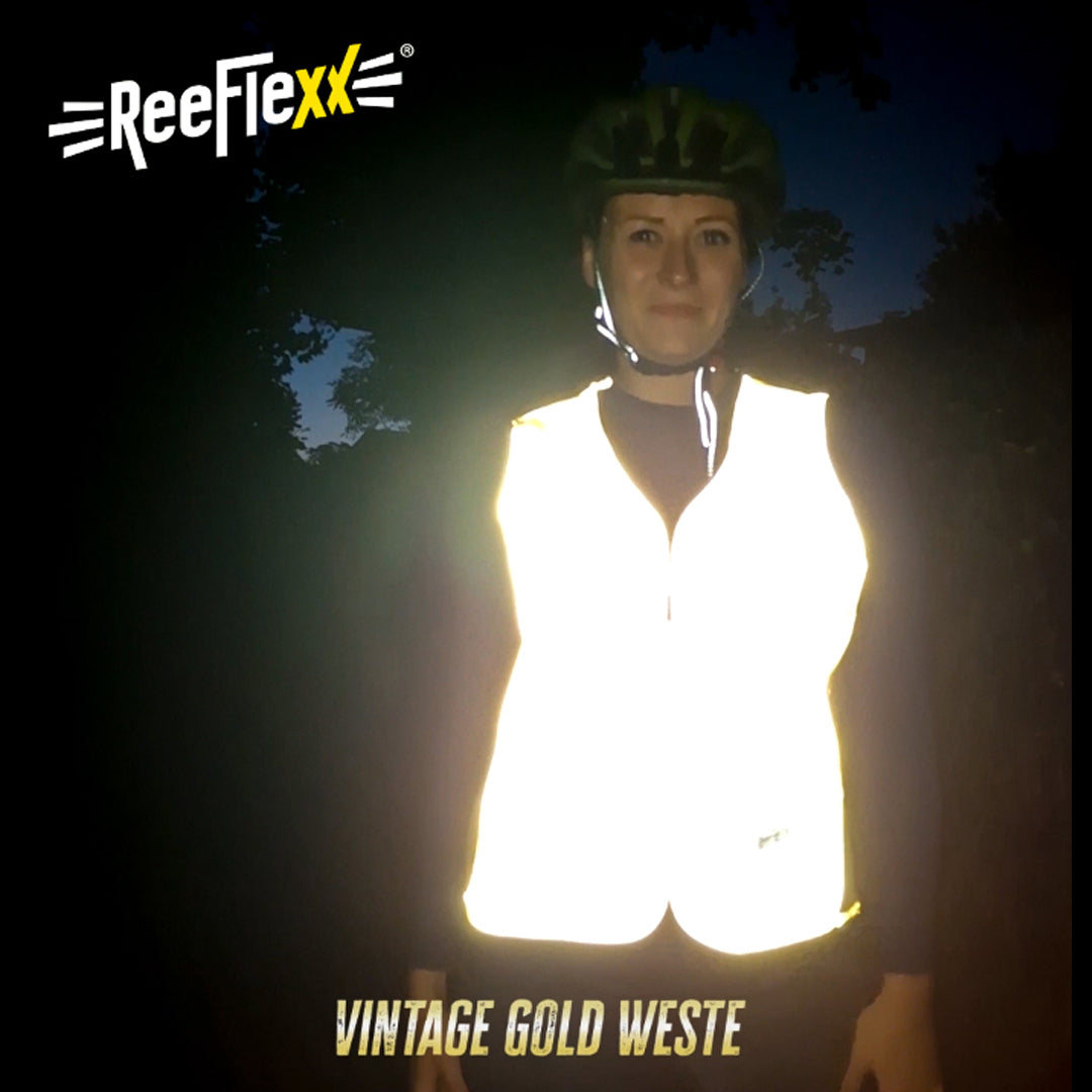 Vintage Gold - Damenwarnweste
